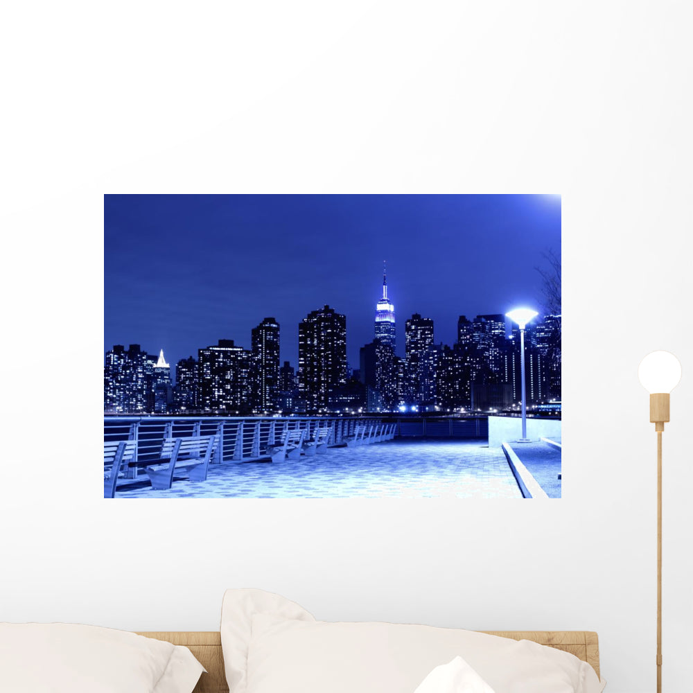 New York City Skyline Wall Mural Wallmonkeys