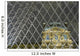 Looking Out Of The Pyramid To The Louvre Museum At Night Wall Mural