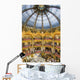High View Of The Domed Central Area Of Galeries Lafayette Wall Mural