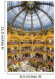 High View Of The Domed Central Area Of Galeries Lafayette Wall Mural