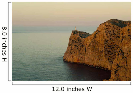 Views Of The Lighthouse At Sunset Wall Mural