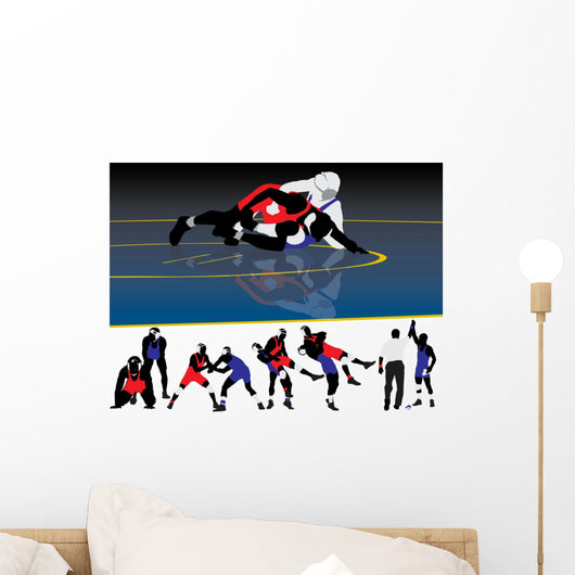 Wrestling Silhouette Vectors