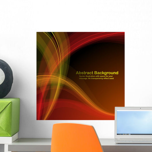 Abstract Red and Yellow