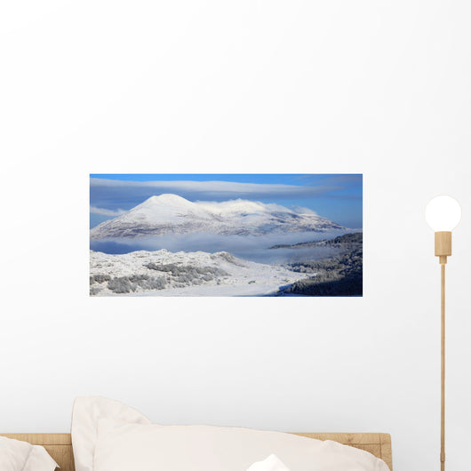 Snow Covered Landscape In Winter Near Killarney Wall Mural