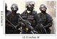 SWAT officer in full tactical gear. Wall Mural