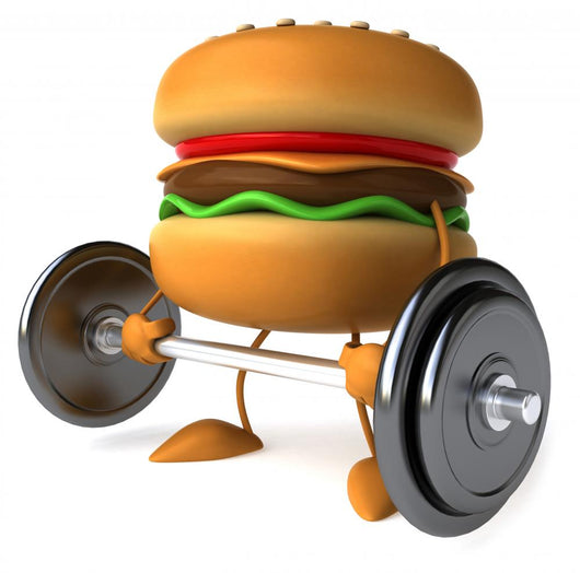 Fit Weightlifting Hamburger Wall Decal