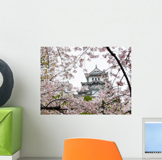 Himeji Castle during Sakura Wall Mural