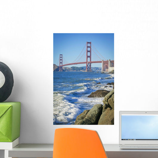 Golden Gate Bridge From Baker Beach Wall Mural