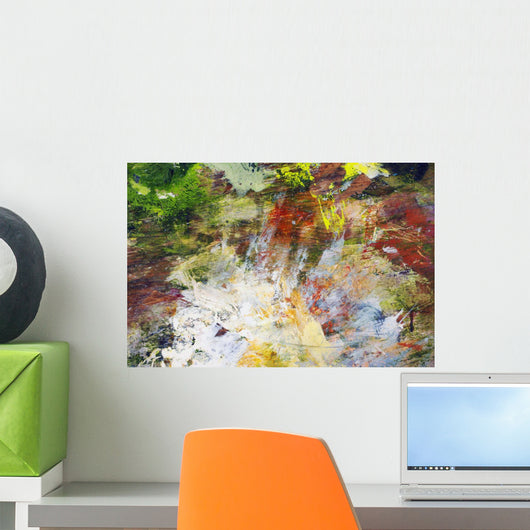 Abstract Oil Painting On Canvas Wall Mural