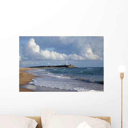 Lighthouse At Cape Trafalgar Wall Mural