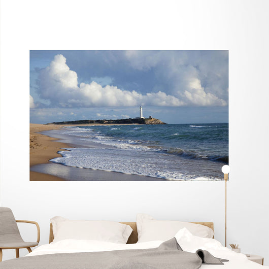Lighthouse At Cape Trafalgar Wall Mural