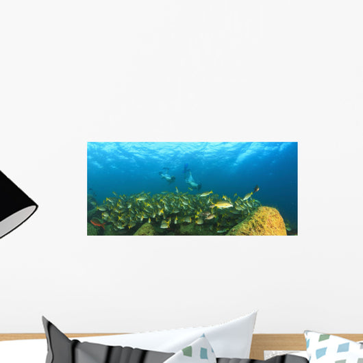 A School Of Fish Underwater Wall Mural