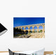 Roman aqueduct, Pont du Gard, Languedoc-Roussillon, France Wall Mural
