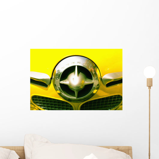 The Grill Of A Yellow Studebaker Car Wall Mural