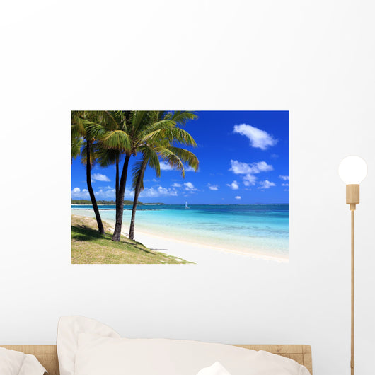 Paradise Beach in Tropical Island Wall Mural