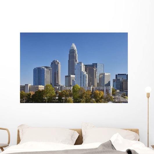 Skyline Charlotte North Carolina Wall Decal