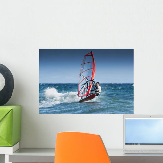 Windsurfing Off The Coast At Hotel Dos Mares Wall Mural