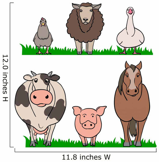 Farm Animals Wall Decal