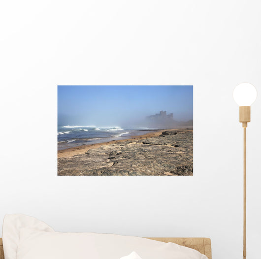 Bamburgh Castle In The Fog Wall Mural
