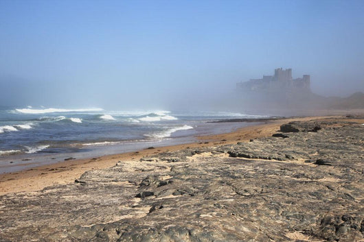 Bamburgh Castle In The Fog Wall Mural