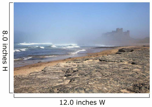 Bamburgh Castle In The Fog Wall Mural