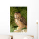 Eagle Owl With Prey Wall Mural