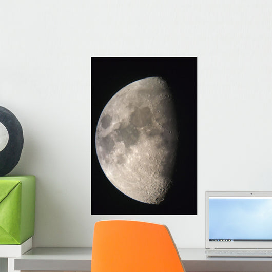 Moon Against The Black Sky Wall Mural