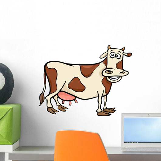 Cow Farm Animal Character Wall Decal