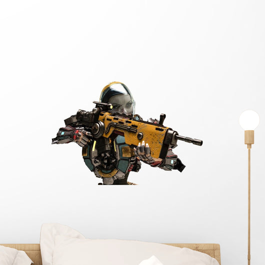 Astronaut Girl Wall Decal
