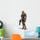 Astronaut Robot Girl Wall Decal