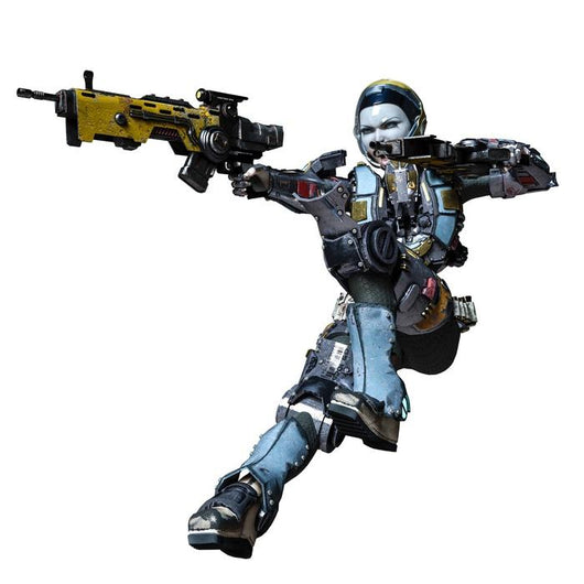 Warrior Robot Astronaut Girl Wall Decal