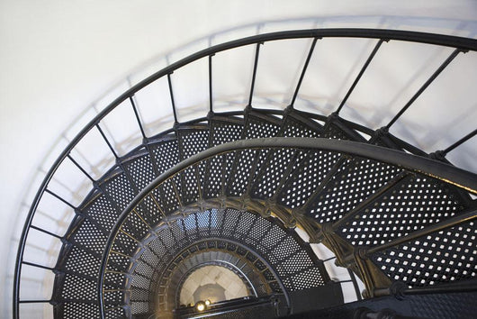 Spiral Stairway In Yaquina Head Lighthouse Wall Mural