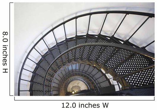Spiral Stairway In Yaquina Head Lighthouse Wall Mural