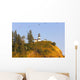 Birds In Flight Over Cape Disappointment Lighthouse Wall Mural