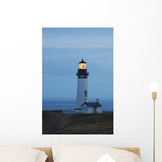 Sunrise At Yaquina Head Lighthouse Wall Mural