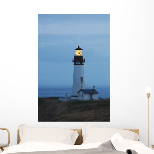 Sunrise At Yaquina Head Lighthouse Wall Mural