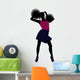 Cheerleader Silhouette Wall Decal