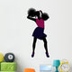 Cheerleader Silhouette Wall Decal