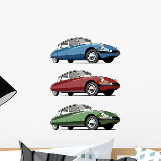 Old-fashioned French Car Wall Decal