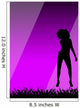 Party Girl Flyer Poster Audience Happy Dance Purple Wall Mural