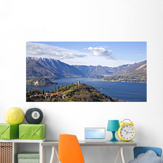 Panoramic Lake Como Wall Mural