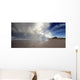 Clouds Reflected In The Shallow Water On A Beach Wall Mural