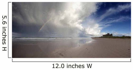 Clouds Reflected In The Shallow Water On A Beach Wall Mural