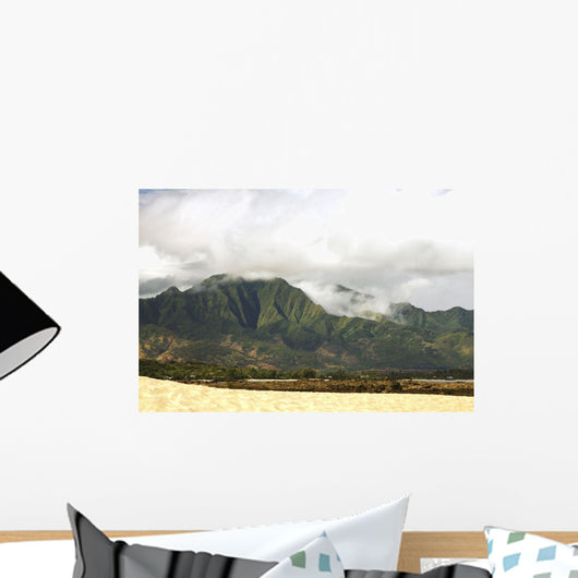 Hawaii, Oahu, Waianae, West Oahu, The Kaala Mountain Range Wall Mural