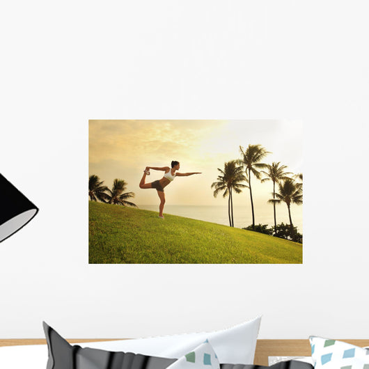 Palm Trees And Sunset Wall Mural