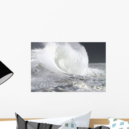 Hawaii, Oahu, Beautiful Wave Breaking Wall Mural