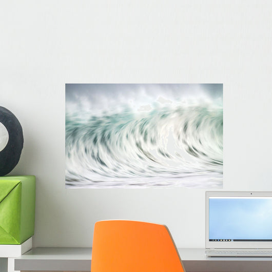 Hawaii, Oahu, Beautiful Wave Breaking Wall Mural