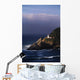 Heceta Head Lighthouse Overlooking Ocean And Waves Wall Mural