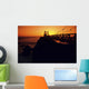 California, San Francisco Bay, Point Bonita Lighthouse At Sunset Wall Mural