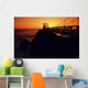 California, San Francisco Bay, Point Bonita Lighthouse At Sunset Wall Mural